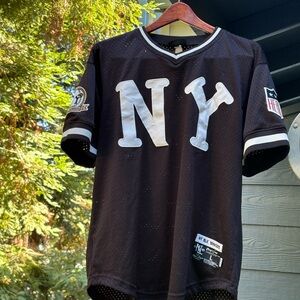 RARE Black Yankees baseball team jersey